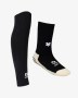 Footless + Grip socks zwart